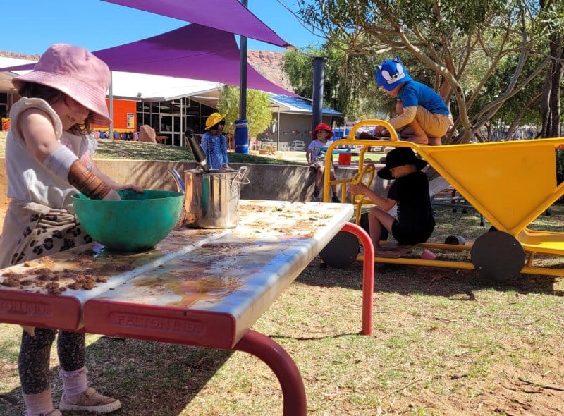 Larapinta ELC outdoor play area