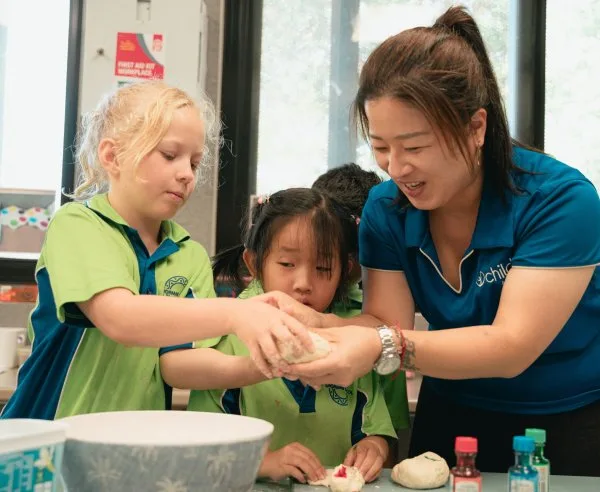 Wagaman OSHC indoor messy play