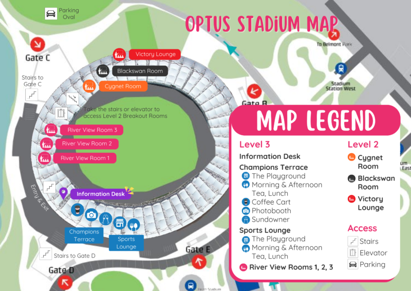 Optus Stadium Map