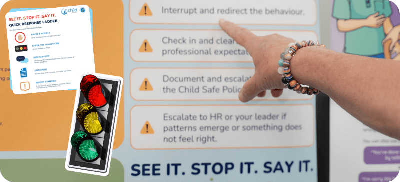 See it. Stop it. Say it. Framework
